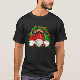 Golf Christmas Gnomes Golf Player Xmas Party T-Shirt