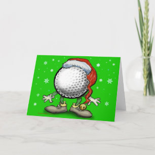Golf Christmas Holiday Card