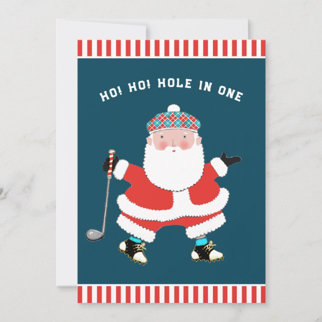 Golf Christmas Holiday Cards (Front)