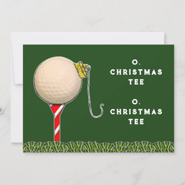 Golf Christmas Holiday Cards (Front)