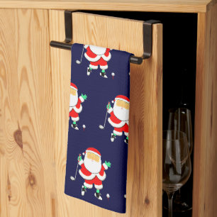 Golf Christmas Holiday Gift Kitchen Towel