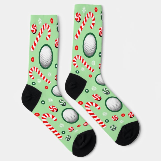 Golf Christmas Holiday Gifts Socks (Right)