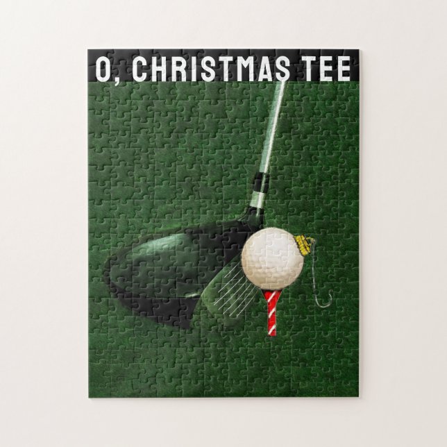 Golf Christmas Holiday Jigsaw Puzzle (Vertical)