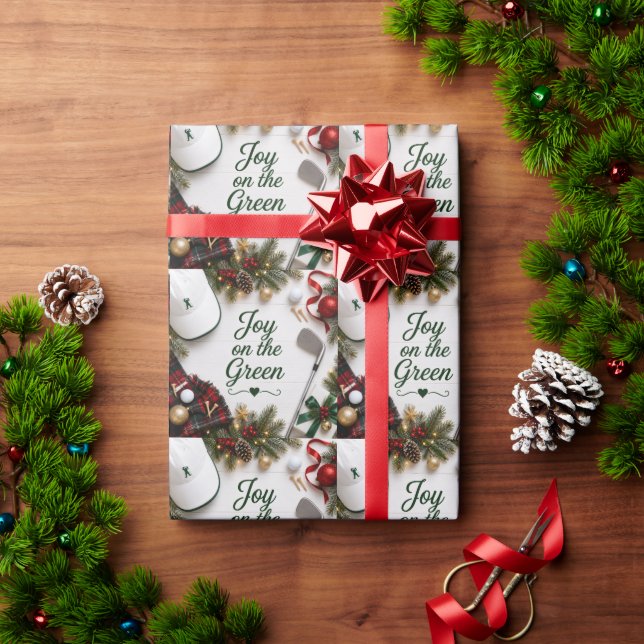 Golf Christmas Holiday Wrapping Paper (Holiday Gift)