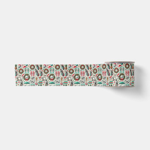 Golf Christmas in July for golfer with golf ball Satin Ribbon