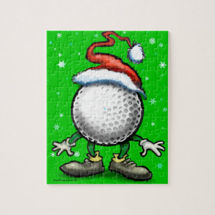 Golf Christmas Jigsaw Puzzle