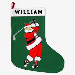 Golf Christmas Large Christmas Stocking