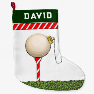 Golf Christmas Large Christmas Stocking