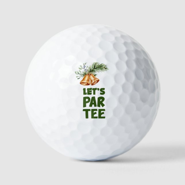 Golf Christmas Let Par tee for Golfer  Balls (Front)