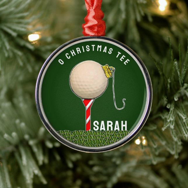 Golf Christmas Metal Tree Decoration (Tree)