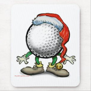 Golf Christmas Mouse Mat