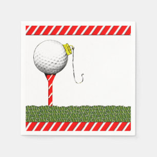 Golf Christmas Napkin