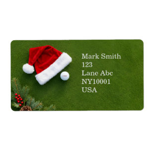 Golf Christmas on Putting Green Merry Christmas