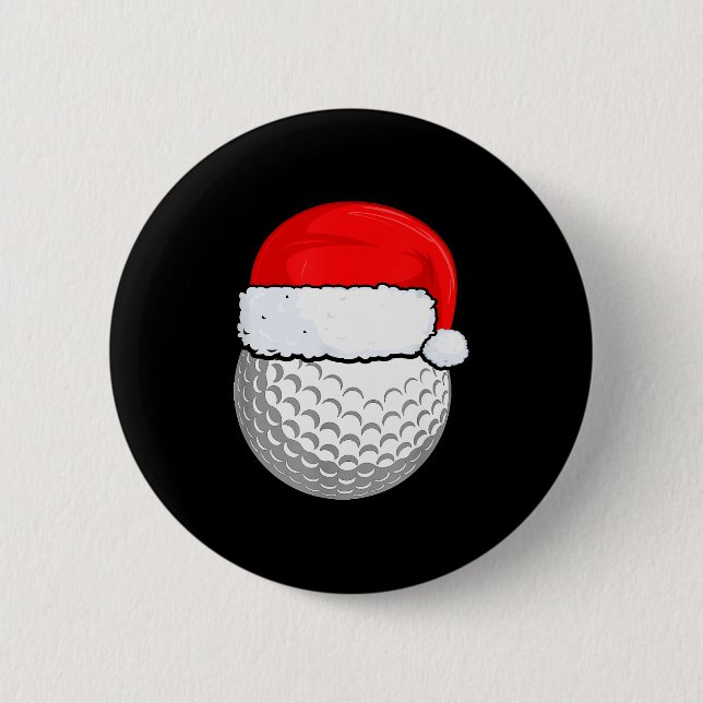 Golf Christmas Pajama Shirt, Men Women Kids  6 Cm Round Badge (Front)