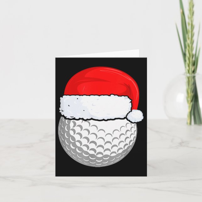 Golf Christmas Pajama Shirt, Men Women Kids  Card (Front)