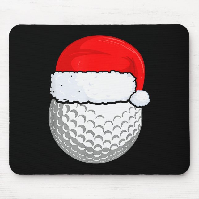 Golf Christmas Pajama Shirt, Men Women Kids  Mouse Mat (Front)
