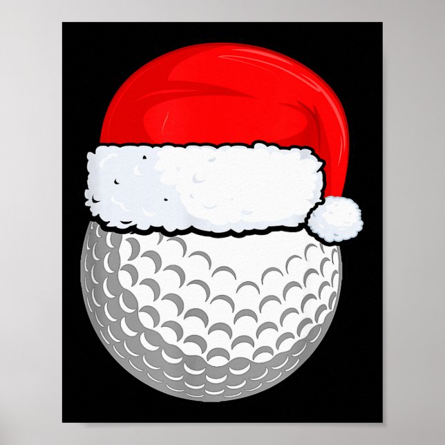 Golf Christmas Pajama Shirt, Men Women Kids  Poster (Front)
