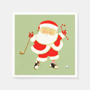Golf Christmas Party Napkin