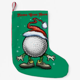 Golf Christmas Small Christmas Stocking