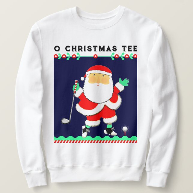Golf Christmas Sweatshirt (Design Front)