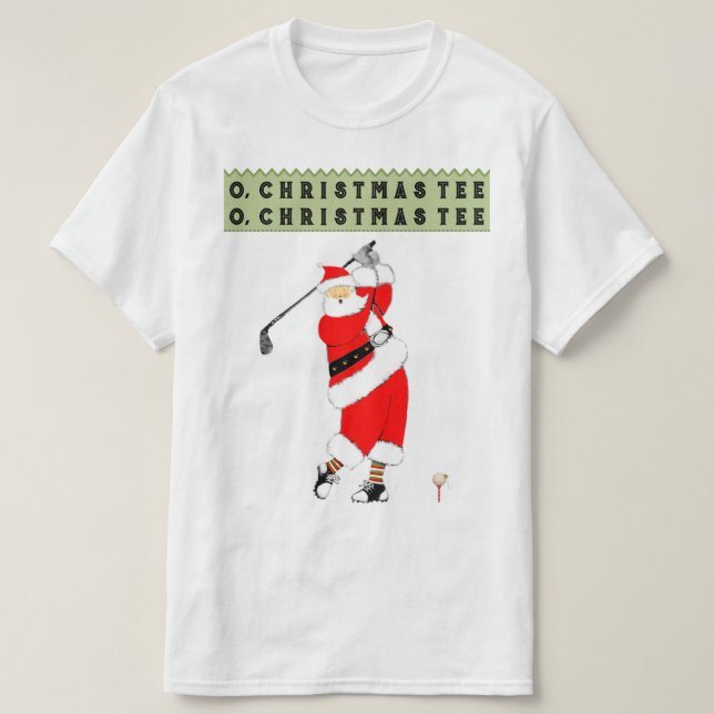 Golf Christmas T-Shirt (Design Front)