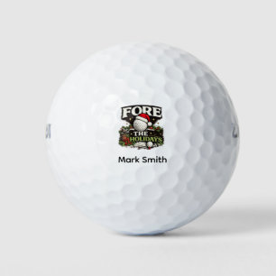 Golf Christmas themed Balls
