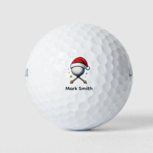 Golf Christmas themed Balls