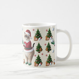 Golf Christmas themed for Cat Lover Golfer Coffee Mug