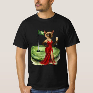 Golf Christmas themed for Cat lovers Golfer Party T-Shirt
