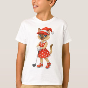 Golf Christmas themed for Cat Lovers Party T-Shirt