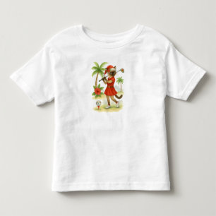 Golf Christmas themed for Cat Lovers Toddler T-Shirt