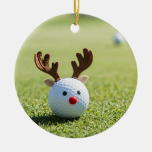 Golf Christmas themed for Christmas Ceramic Tree Decoration