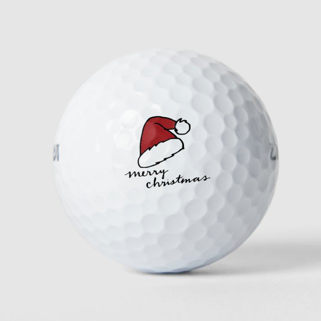 Golf Christmas themed for Golfer  Balls (Front)