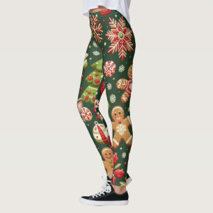 Golf Christmas themed for golfer party Leggings