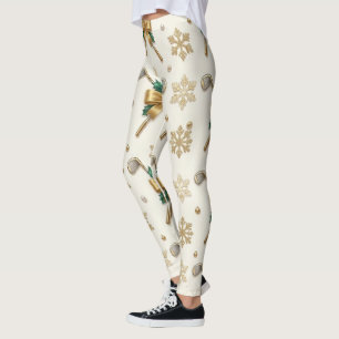 Golf Christmas themed for golfer party Leggings