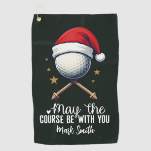 Golf Christmas themed for Golfer Towel