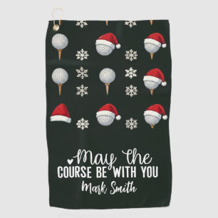 Golf Christmas themed for Golfer  Towel