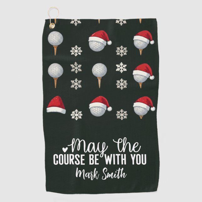 Golf Christmas themed for Golfer  Towel (Front)