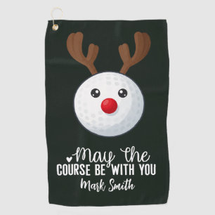 Golf Christmas themed for Golfer Towel