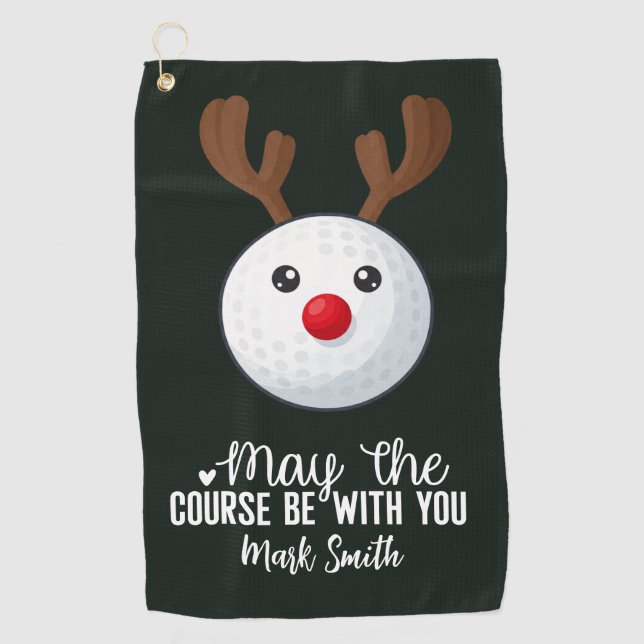 Golf Christmas themed for Golfer  Towel (Front)
