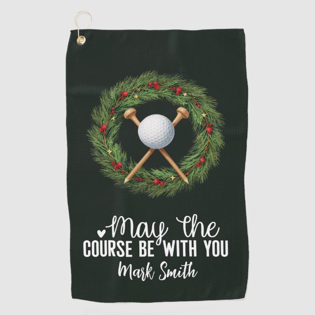 Golf Christmas themed for Golfer  Towel (Front)