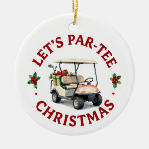 Golf Christmas Themed for Tree Ornament 