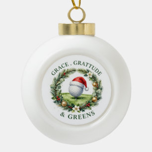 Golf Christmas Themed for Tree Ornament 