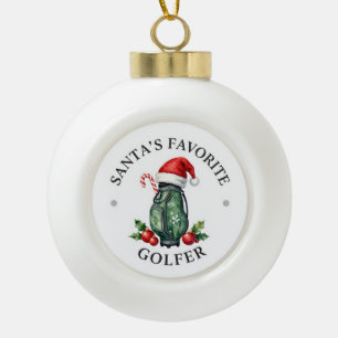 Golf Christmas Themed for Tree Ornament 