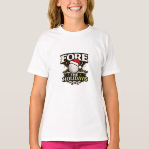 Golf Christmas themed T-Shirt