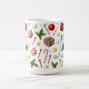 Golf Christmas themed with ball gifts for golfer Coffee Mug