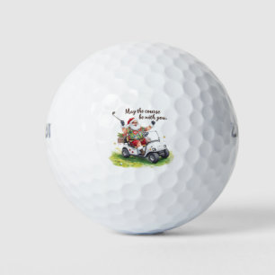 Golf Christmas themed  with Santa Claus Balls