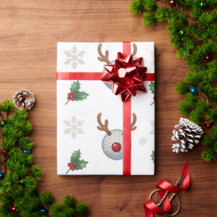 Golf Christmas themed  Wrapping Paper