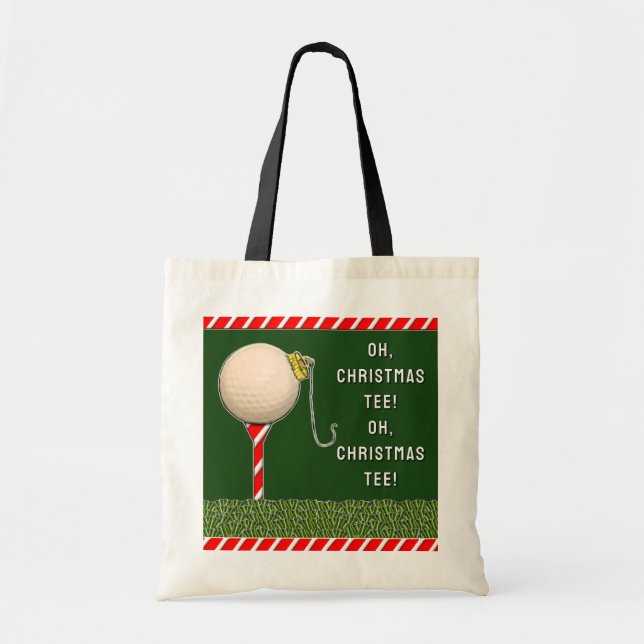 Golf Christmas Tote Bag (Front)
