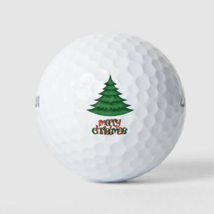 Golf Christmas Tree Merry Christmas Balls